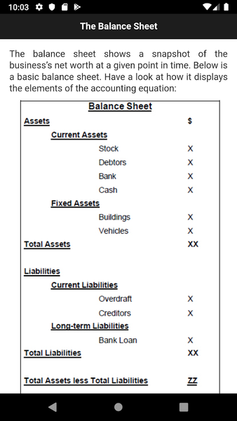 Accounting Notes - Image screenshot of android app