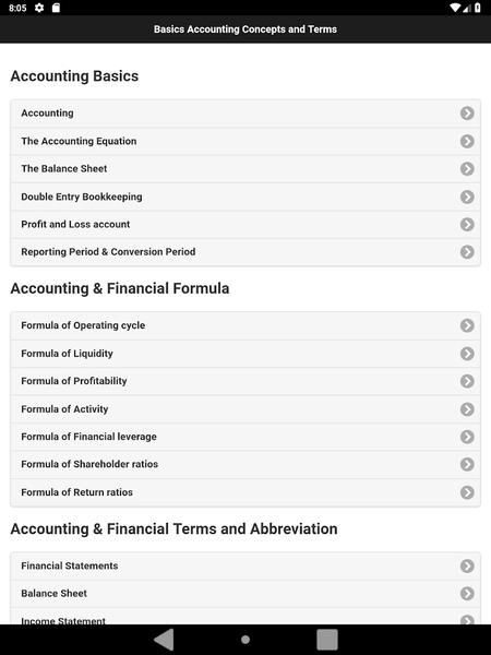 Accounting Notes - Image screenshot of android app