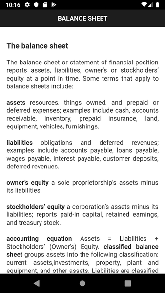 Accounting Notes - Image screenshot of android app