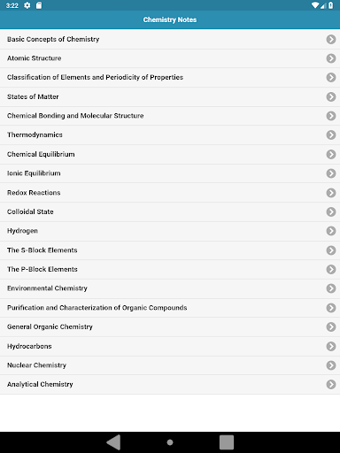 Chemistry Notes - Image screenshot of android app