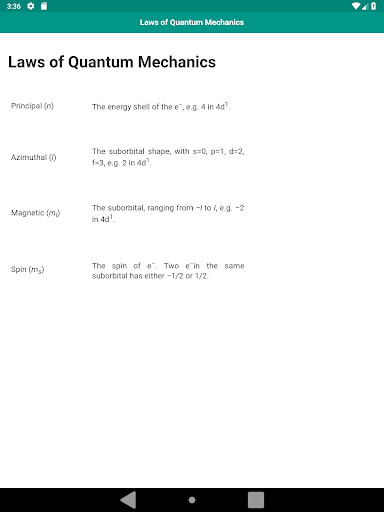 Chemistry Study Guide - عکس برنامه موبایلی اندروید