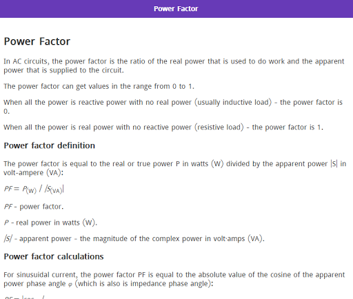 EEE Formulas - Image screenshot of android app