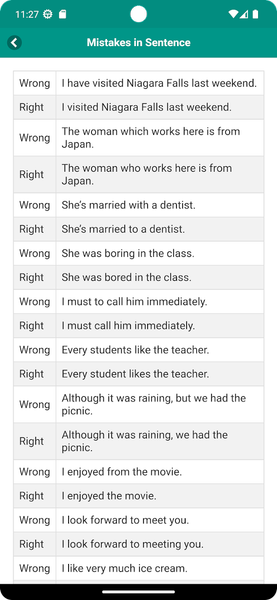 Common Grammar Mistakes - عکس برنامه موبایلی اندروید