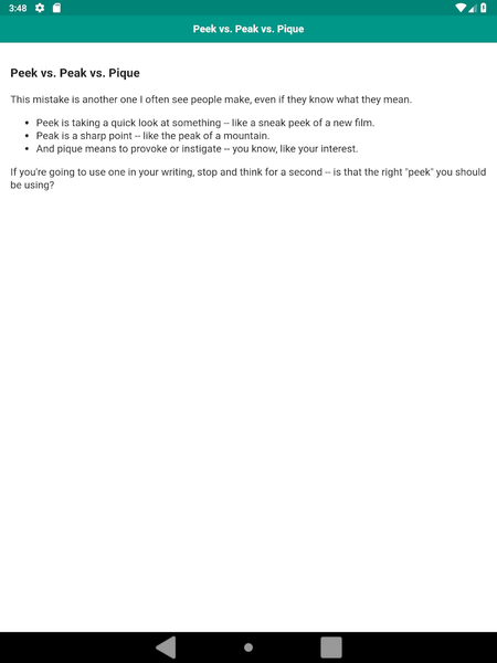 Common Grammar Mistakes - عکس برنامه موبایلی اندروید