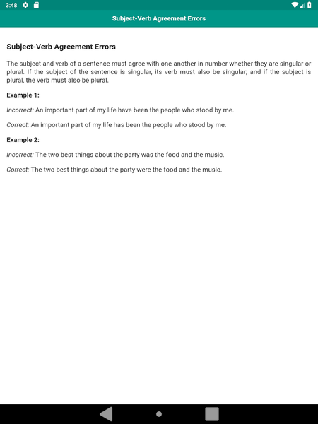 Common Grammar Mistakes - عکس برنامه موبایلی اندروید