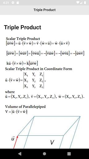 Math Formulas - Image screenshot of android app