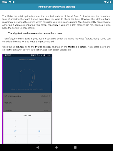 User Guide for Mi Band ۳ - عکس برنامه موبایلی اندروید
