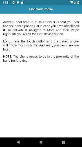 User Guide for Mi Band ۳ - عکس برنامه موبایلی اندروید
