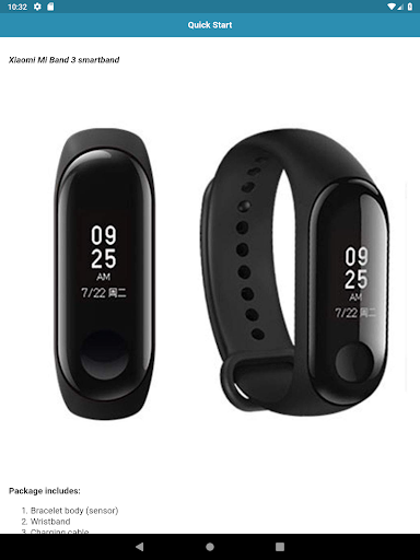 User Guide for Mi Band ۳ - عکس برنامه موبایلی اندروید