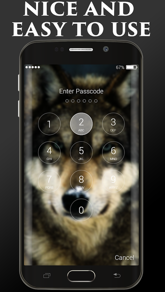 Wolf Lock Screen - Image screenshot of android app