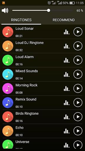 Loud Ringtones - عکس برنامه موبایلی اندروید