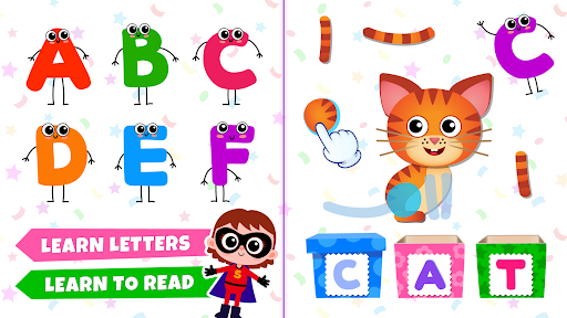 Learn to Read! Bini ABC games! - عکس بازی موبایلی اندروید