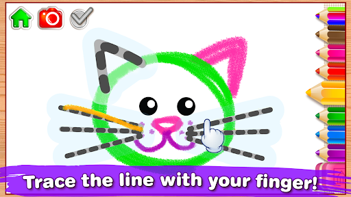 Bini Drawing for Kids Games - Gameplay image of android game