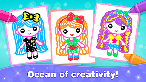 Kids Coloring Games for Girls - عکس بازی موبایلی اندروید