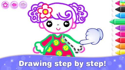 Kids Coloring Games for Girls - عکس بازی موبایلی اندروید