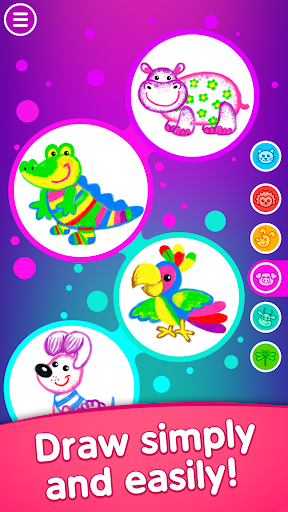 Bini Drawing games for kids - Gameplay image of android game