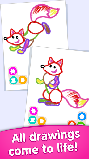 Bini Drawing games for kids - Gameplay image of android game
