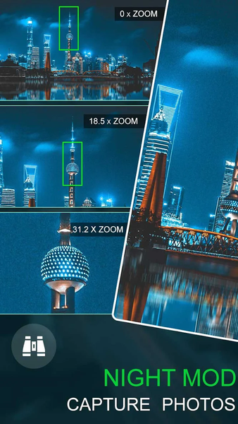 Night Mode Zoom Camera Editor - Image screenshot of android app
