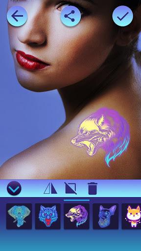 Neon Tattoo Simulator - Gameplay image of android game