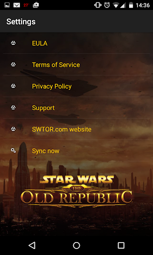 The Old Republic™ Security Key - Image screenshot of android app