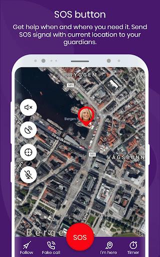bSafe - Never Walk Alone - Image screenshot of android app