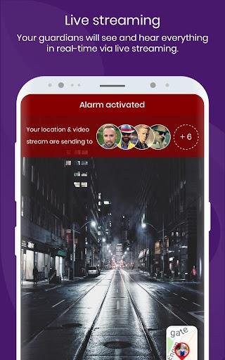 bSafe - Never Walk Alone - Image screenshot of android app