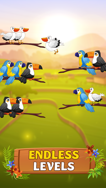 Bird Sort Game: Color Puzzle - عکس بازی موبایلی اندروید