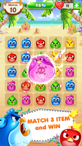 Birds Match 3 - Gameplay image of android game