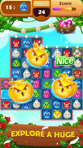 Birds Match 3 - Gameplay image of android game