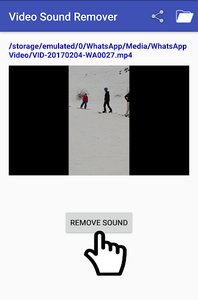 Video Sound Remover - Image screenshot of android app