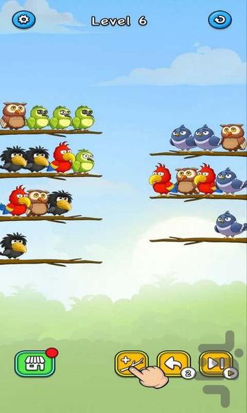 پازل پرندگان - Gameplay image of android game