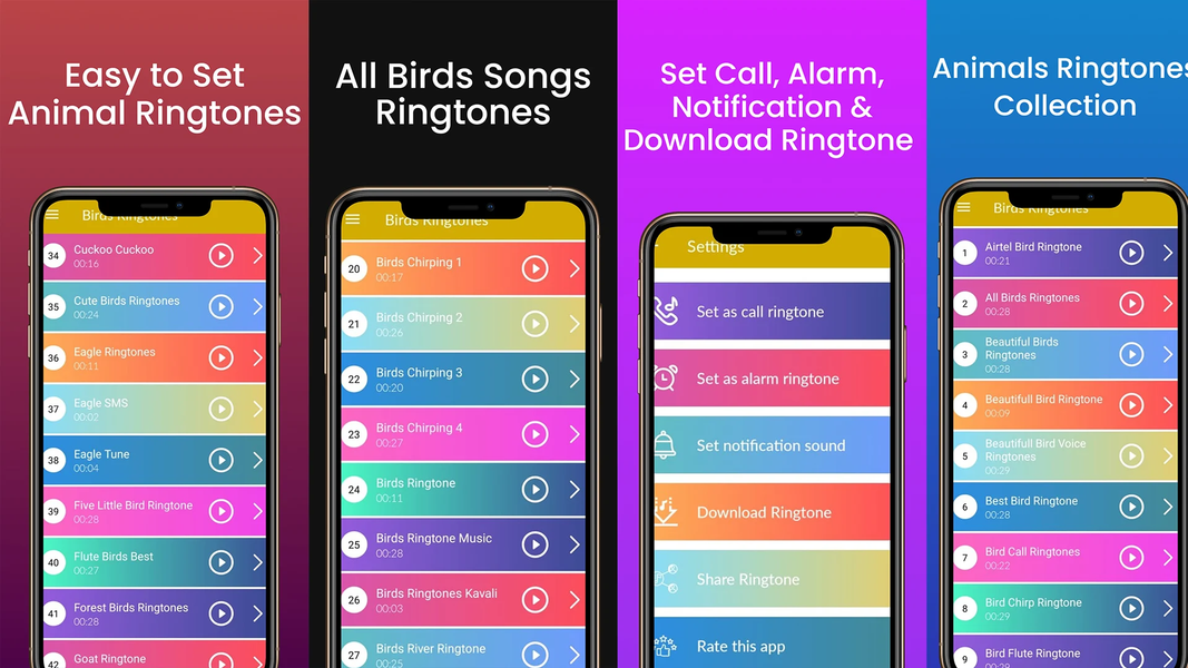 Birds Sounds & Birds Ringtones - عکس برنامه موبایلی اندروید