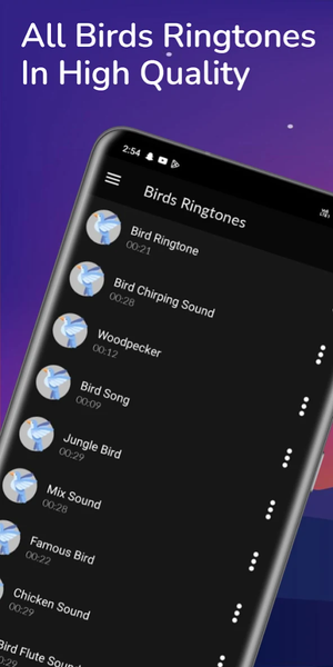 Birds Sounds & Birds Ringtones - Image screenshot of android app