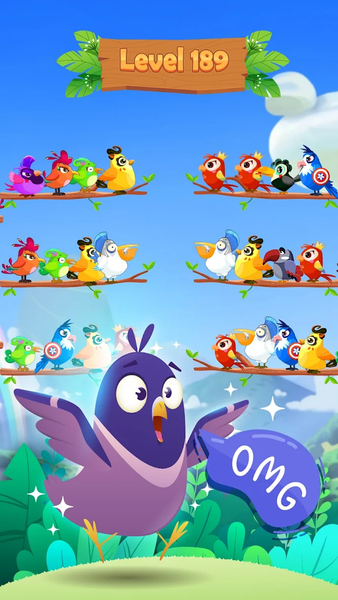 Bird Sort Puzzle: Color Sort - عکس بازی موبایلی اندروید