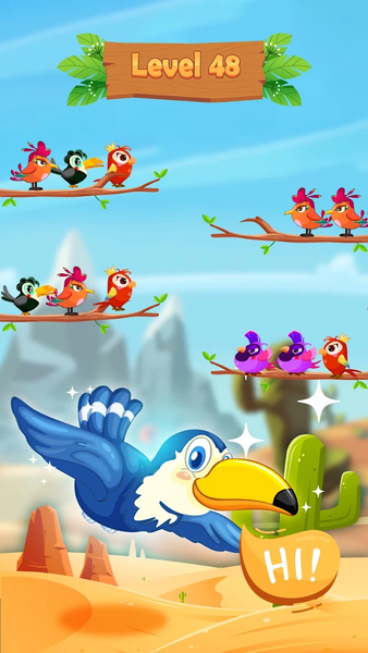Bird Sort Puzzle: Color Sort - عکس بازی موبایلی اندروید