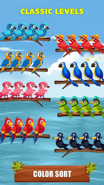 Bird Sort - Puzzle Games - Image screenshot of android app