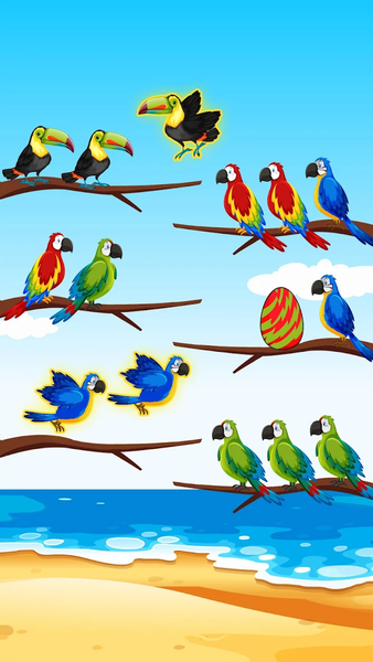 Bird Sort - Puzzle Games - Image screenshot of android app