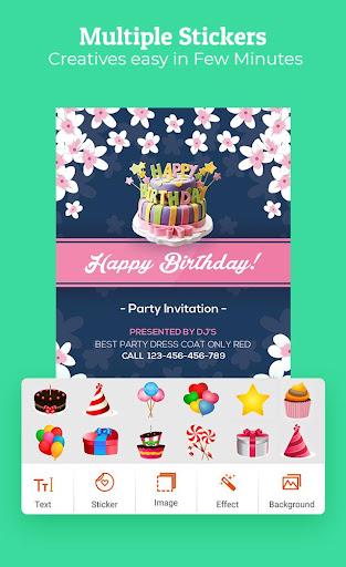 Birthday Invitation Maker - عکس برنامه موبایلی اندروید