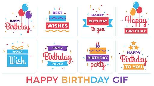 Birthday Wishes - Cards, Frame, GIF, Sticker, Song - عکس برنامه موبایلی اندروید