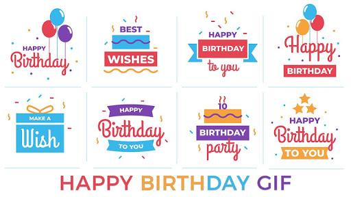 Birthday Wishes - Cards, Frame, GIF, Sticker, Song - عکس برنامه موبایلی اندروید
