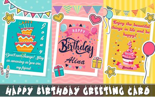Birthday Wishes - Cards, Frame, GIF, Sticker, Song - عکس برنامه موبایلی اندروید