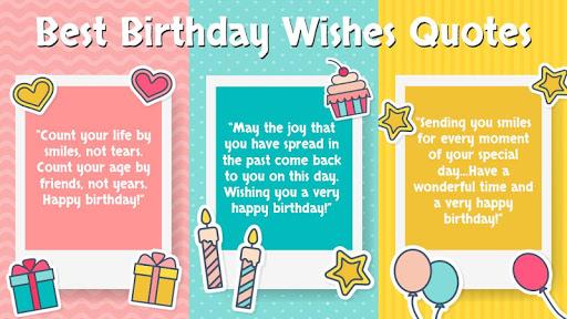 Birthday Wishes - Cards, Frame, GIF, Sticker, Song - عکس برنامه موبایلی اندروید