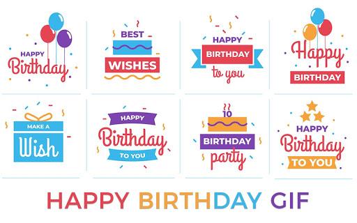 Birthday Wishes - Cards, Frame, GIF, Sticker, Song - عکس برنامه موبایلی اندروید