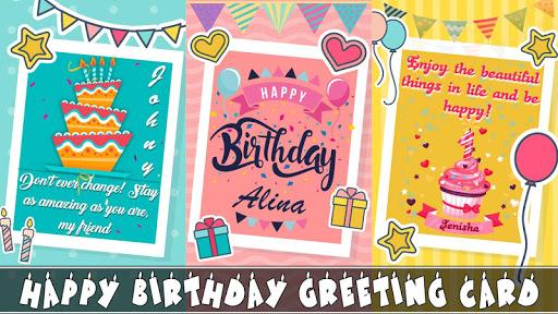 Birthday Wishes - Cards, Frame, GIF, Sticker, Song - عکس برنامه موبایلی اندروید