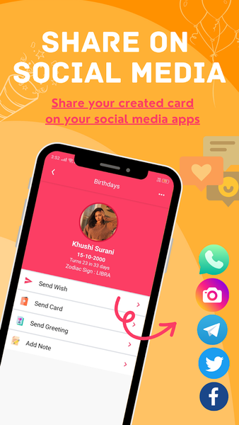 Birthdays: Reminder & Calendar - Image screenshot of android app