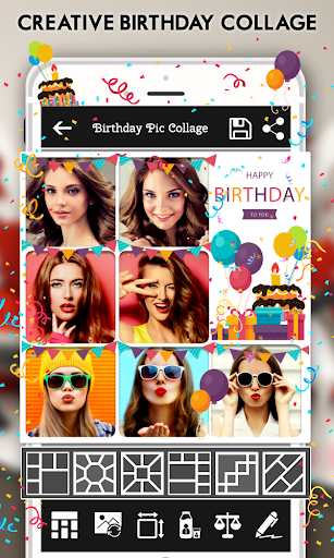 Birthday Photo Frame & Collage - Image screenshot of android app