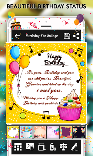 Birthday Photo Frame & Collage - عکس برنامه موبایلی اندروید
