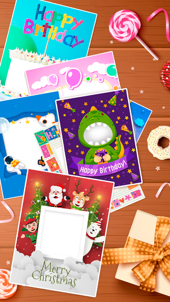 Birthday cards - Photo frames - عکس برنامه موبایلی اندروید