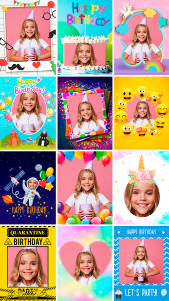 Birthday cards - Photo frames - عکس برنامه موبایلی اندروید