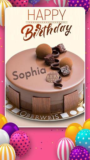 Name On Birthday Cake - Image screenshot of android app